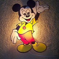 Mickey Mouse Wandlampe 80er Jahre für Kinderzimmer, Partyraum
