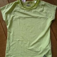 hellgrünes Adidas Sportshirt, Mädchensportshirt, Gr. 158 (M), climacool