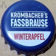 Krombacher Fassbrause Winterapfel 2023 Biermix Brauerei Kronkorken, sehr gut erhalten