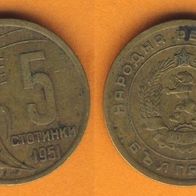 Bulgarien 5 Stotinki 1951