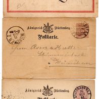 3 Postkarten aus Württemberg