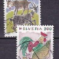 Schweiz MiNr. 1531-1532 kpl. gestempelt M€ 3,50 #G1010c