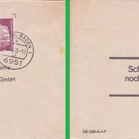 1975 BRD Antwort Briefdrucksache Verlag DAS BESTE GmbH 14.8.1975