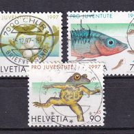 Schweiz MiNr. 1629-1631 gestempelt M€ 4,80 #G122f