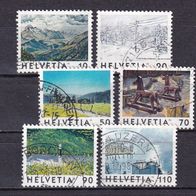 Schweiz MiNr. 1643-1648 kpl. gestempelt M€ 3,00 #G124f