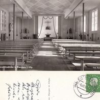 AK St. Benediktuskirche innen in Eisenharz Allgäu von 1960 s/ w