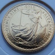 Großbritannien 10 Pounds 1987 Britannia 1/10 Oz Gold * Rarität !