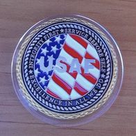 Militaria Auszeichnung Medaille Münze USA USAF United States Air Force Veteran TOP!