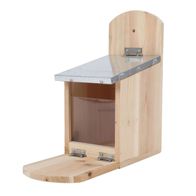 Hühner-Picknick-Futterstation Aus Karbonisiertem Holz – Handgefertigter Futterplatz Für Hühner Im Garten
