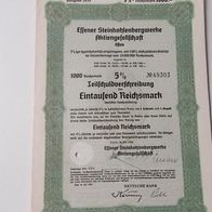 Essener Steinkohlenbergwerke AG Teilschuldverschreibung 1000 RM von 1939