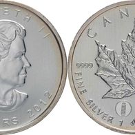 Kanada 5 Dollars 2012 "Maple Leaf" mit Privy Mark "Tower of Pisa"