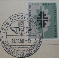 1958, Germany, First Day Postcard: World Congress of Travel Agencies+ Mi DE 292