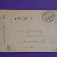 Ganzsache Feldpostkarte 1915