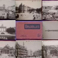 Postkartenheft mit 8 AKs Brüssel Bruxelles 1900+