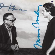 Dennis Hopper (1936-2010) + Matthew Modine - altes, orig. sign. Halbgrossfoto (6884)