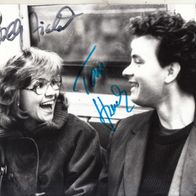 Tom Hanks + Sally Field - altes, orig. sign. Grossfoto