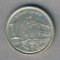Serbien 1 Dinar 2002