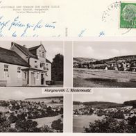 AK Hergenroth Westerwald Mehrbildkarte s/ w Gasthaus Zur Guten Quelle