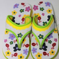 BECO Sommer Schuhe Blumen * Gr. 33 * Badeschuhe
