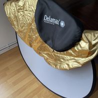Delamax 5in1 Faltreflektoren Set - 107cm - Gold, Silber, schwarz, weiß, Diffusor