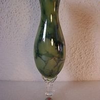Zwisel Überfangglas - Fuß-Vase