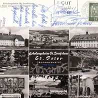 AK St. Peter Schwarzwald Erholungsheim St. Josefshaus Mehrbildkarte s/ w von 1962