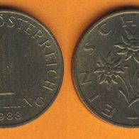 Österreich 1 Schilling 1988