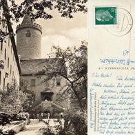 AK Die Leuchtenburg - Burghof bei Kahla s/ w