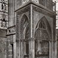 AK Marburg an der Lahn - Elisabeth Mausoleum in der Elisabethkirche - s/ w unbenutzt