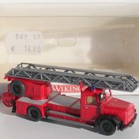 Wiking 862 37 39 Magirus Eckhauber DL 25 h (Truppkabine) Feuerwehr