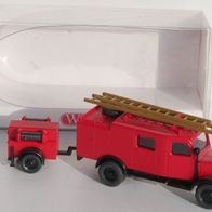 Wiking 863 00 20 Opel Blitz Löschfz. mit Anhänger Feuerwehr