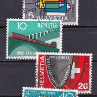 Schweiz MiNr. 637-640 kpl. gestempelt M€ 2,50 #G164a