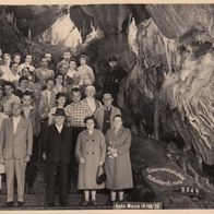Altes AK-Foto Rübeland Harz - Baumannshöhle s/ w unbenutzt