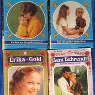 4 Romanhefte Kelter-Verlag Erika-Gold / Leni Behrendt / Die Auerbachs