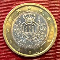 1 Euro Münze San Marino 2003 Unzirkuliert, aus Originalrolle