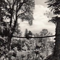 AK Wörlitzer Park bei Dessau - Kettenbrücke s/ w unbenutzt