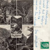 AK Bodetal Harz Mehrbildkarte s/ w