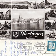 AK Überlingen am Bodensee Mehrbildkarte s/ w - von 1963