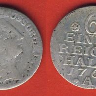 Preußen 1/6 Reichsthaler 1764 A Silber