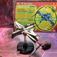 Star Wars Miniatures, Starship Battles, #17 ARC-170 Starfighter (mit Karte)