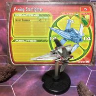 Star Wars Miniatures, Starship Battles, #26 V-Wing Starfighter (mit Karte)
