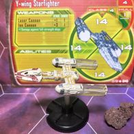 Star Wars Miniatures, Starship Battles, #29 Y-Wing Starfighter (mit Karte)