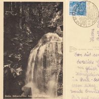 AK Der Amselfall bei Rathen Sächsische Schweiz s/ w - von 1955