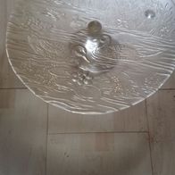 Torten-Kuchenplatte Glas mit Motiv Enten im See