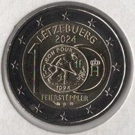 Luxemburg 2 Euro 2024 " Feierstëppler " Bankfrisch