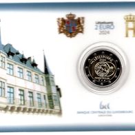2 Euro Luxemburg 2024 Coincard " Feierstëppler "