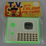 1960-1970 Hong Kong Plastik TV with Colour Picture Lucky Plastic Toy 563