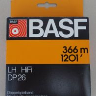 BASF 1201 Orange LH HiFi DP 26 Original versiegelt Tonband Doppelspielband 366m