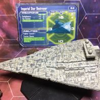Star Wars Miniatures, Starship Battles, #35 Imperial Star Destroyer (mit Karte)