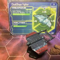 Star Wars Miniatures, Starship Battles, #46 CloakShape Fighter (mit Karte)